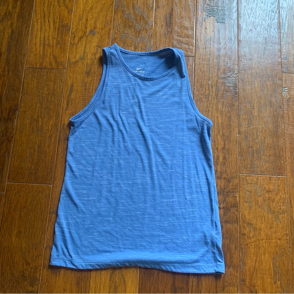 Nike women’s slub knit tank blue size Small